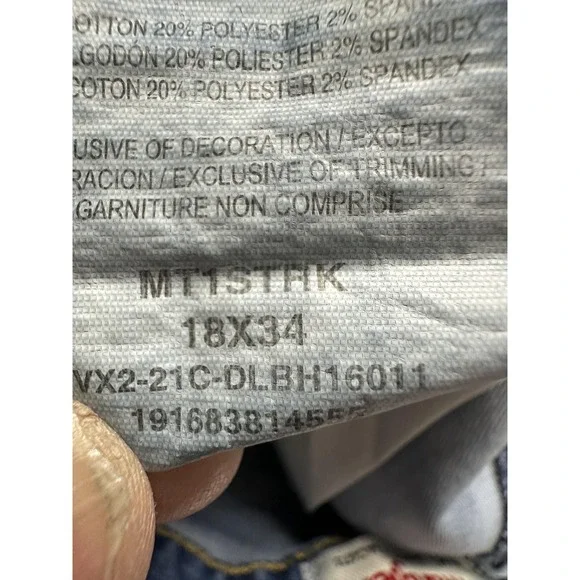 Wrangler Jeans Womens 18 Long Blue High Rise True Straight Stretch Denim Zip Fly